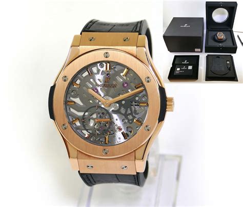 hublot skeleton rose gold square